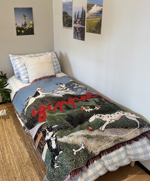 Made in I（メイドインアイ）の「Dog Paradise Tapestry Blanket（ブランケット・レディース・ブルー系その他/グリーン系その他・FREE）」の16枚目の写真