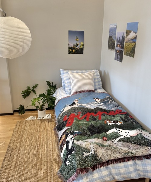 Made in I（メイドインアイ）の「Dog Paradise Tapestry Blanket（ブランケット・レディース・ブルー系その他/グリーン系その他・FREE）」の17枚目の写真