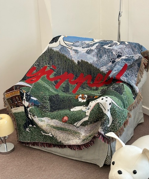 Dog Paradise Tapestry Blanket（ブランケット）｜Made in I（メイド