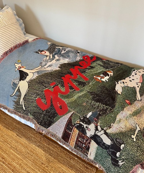 Dog Paradise Tapestry Blanket（ブランケット）｜Made in I（メイド