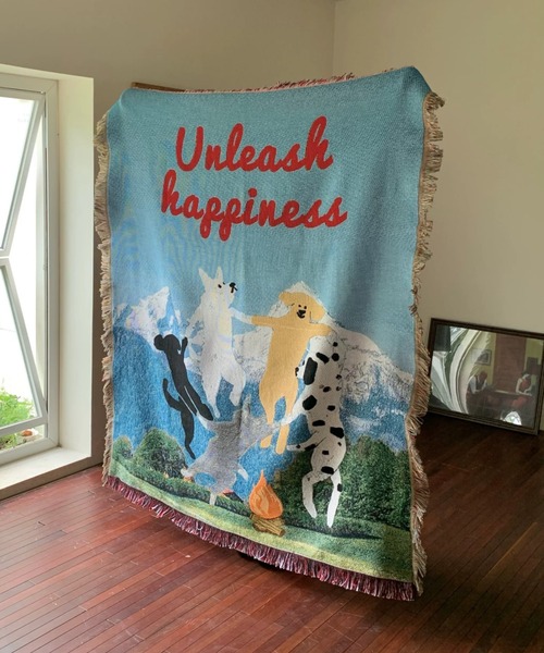 Dog Paradise Tapestry Blanket（ブランケット）｜Made in I（メイド