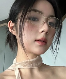 SHEPP（シープ）の「レトロスクエア メタルフレームメガネ（メガネ）」