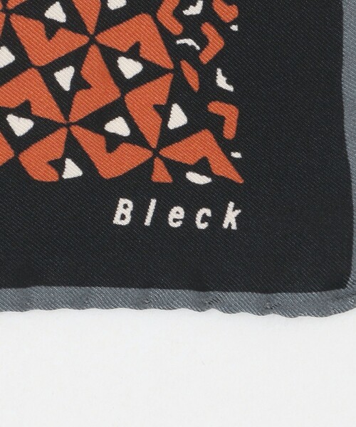 green label relaxing（グリーンレーベルリラクシング）の「＜Bleck＞ジオメトリック ツイル ポケットチーフ（ポケットチーフ・メンズ・ベージュ/ブラック・FREE）」の5枚目の写真