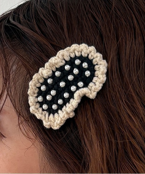 kutir(クティール)の「kutirlune/ニットヘアピン(ヘアピン・レディース・ブラック系/ブラック・FREE)」の5枚目の写真