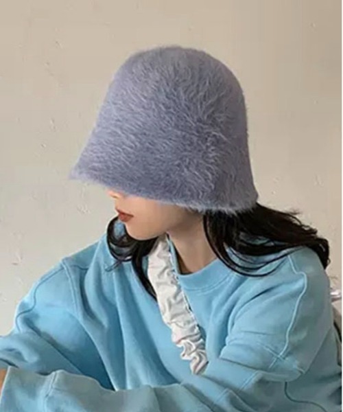 セール】【OKUOKU 0909】フェイクファーラグジュアリーハット oku-bosi