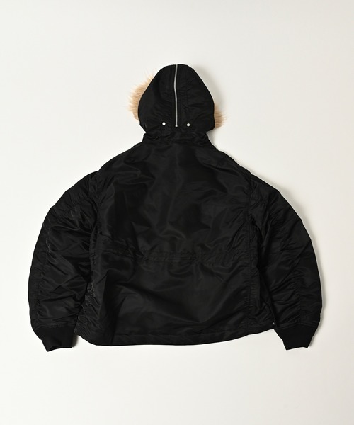 ADAM PATEK（アダムパテック）の「【ADAMPATEK/アダムパテック】N2B&N3B mix design  jacket（ミリタリージャケット・メンズ・ブラック/オリーブ・2/1）」の17枚目の写真