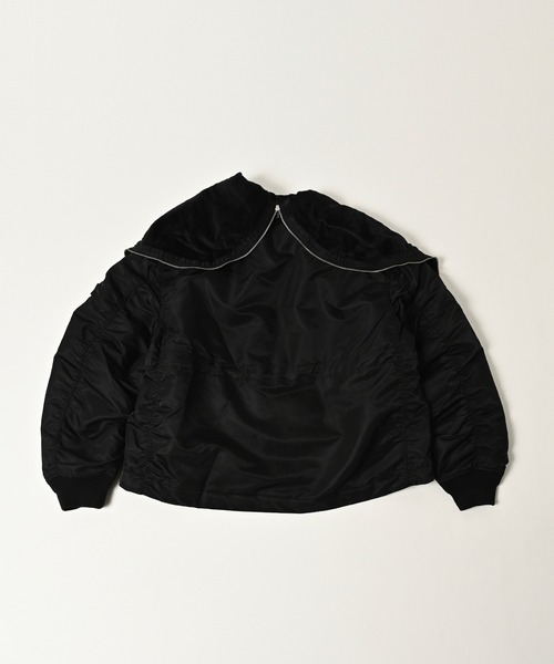 ADAM PATEK（アダムパテック）の「【ADAMPATEK/アダムパテック】N2B&N3B mix design  jacket（ミリタリージャケット・メンズ・ブラック/オリーブ・2/1）」の19枚目の写真