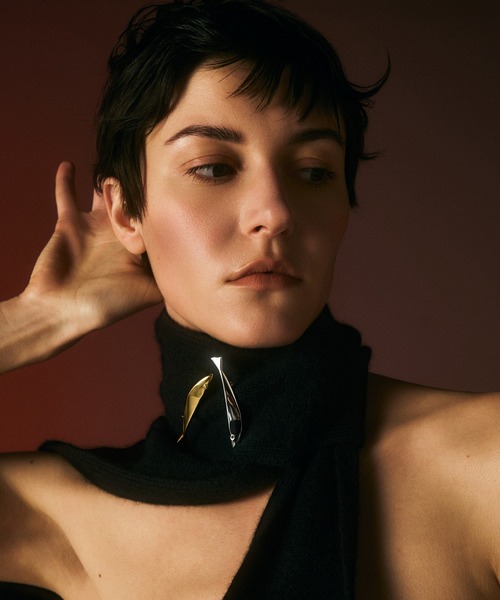 IRIS47(イリスフォーセブン)の「【IRIS 47】cashmere tie stole/カシミア タイ ストール dress31(ストール/ショール・レディース・ライトブルー/ブラック/ホワイト・FREE)」の9枚目の写真