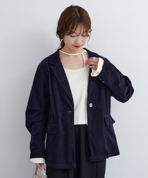 kastane セットアップ対応　B コーデュロイビスチェ セットアップ対応】B コーデュロイビスチェ（ベスト）｜Kastane