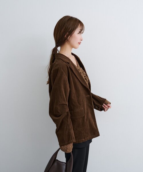 セットアップ対応】B コーデュロイジャケット（テーラードジャケット