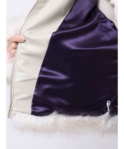 WEB限定】ベルトミドルファーコート（ブルゾン）｜jouetie