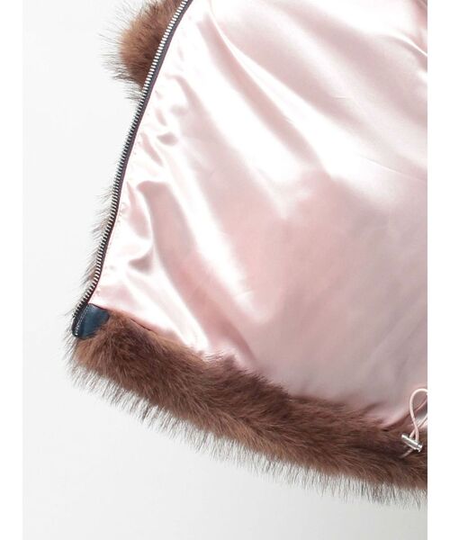 セール】【WEB限定】ベルトミドルファーコート（ブルゾン）｜jouetie