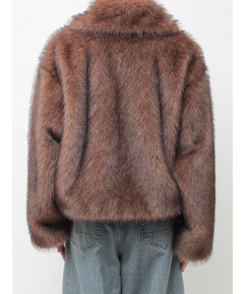 WEB限定】ベルトミドルファーコート（ブルゾン）｜jouetie