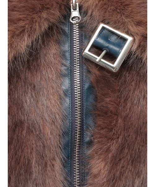 セール】【WEB限定】ベルトミドルファーコート（ブルゾン）｜jouetie