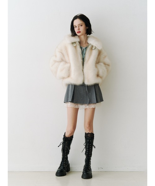 jouetie ベルトミドルファーコート WEB限定】ベルトミドルファーコート（ブルゾン）｜jouetie