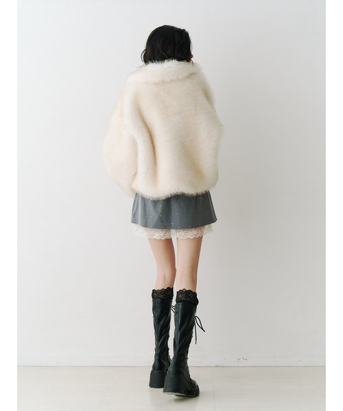 WEB限定】ベルトミドルファーコート（ブルゾン）｜jouetie（ジュエティ