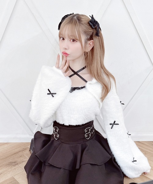 エムズミニリボン付ニット(黒) エムズミニリボン付ニット(黒)