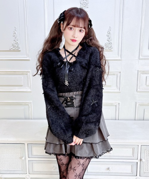 セール】チビリボンケープ風ニット（ニット/セーター）｜MA*RS