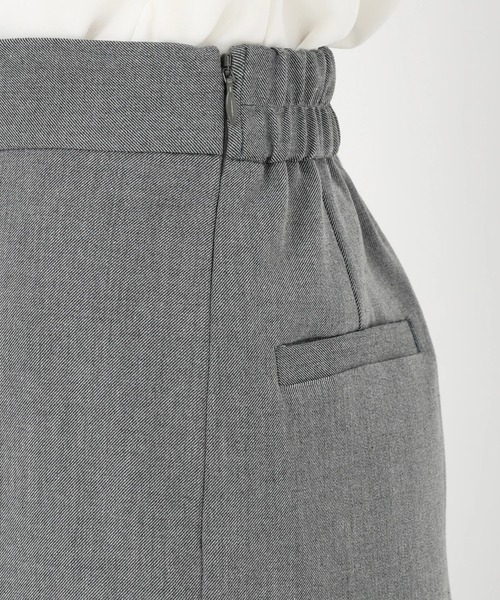 STRAWBERRY-FIELDS(ストロベリーフィールズ)の「コンフォートクロス_メタル釦ワイドパンツ(スラックス・レディース・グレー/ストライプ・1/2)」の9枚目の写真