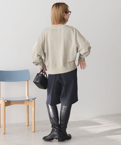 AMERICAN HOLIC（アメリカンホリック）の「ピグメント裏毛プルオーバー（スウェット・レディース・グレイッシュベージュ/チャコールグレー/ラベンダー/ダークネイビー・M/L）」の16枚目の写真