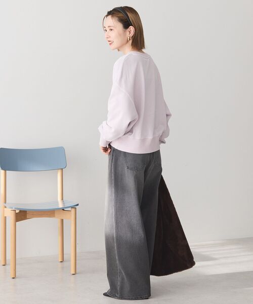 AMERICAN HOLIC（アメリカンホリック）の「ピグメント裏毛プルオーバー（スウェット・レディース・グレイッシュベージュ/チャコールグレー/ラベンダー/ダークネイビー・M/L）」の17枚目の写真