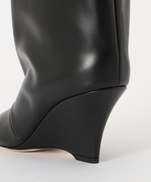 Noble(ノーブル)の「BRENTELLA/ブレンテッラ ウェッジソールミドルブーツ(ブーツ・レディース・ブラック・36/37/38)」の8枚目の写真