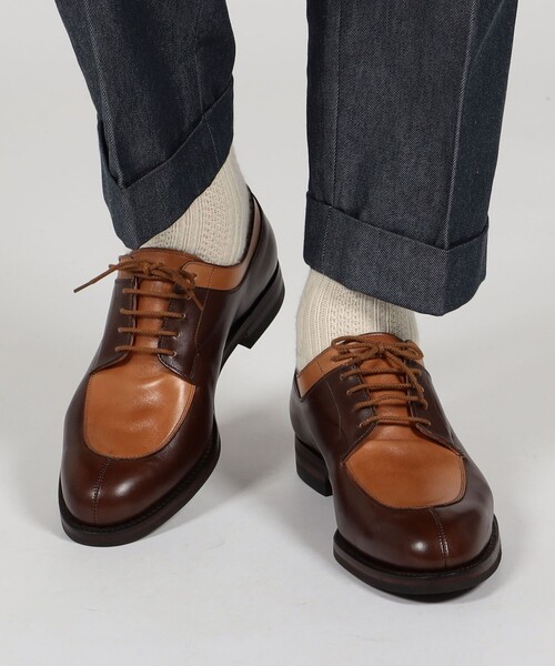 別注】 CROCKETT&JONES SHELTON5 アンティークカーフレザー Uチップ