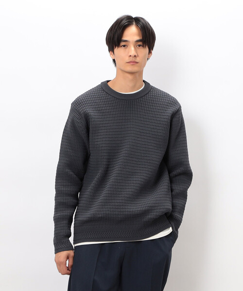 セール】ワッフルクルーネックニット（ニット/セーター）｜COMME CA
