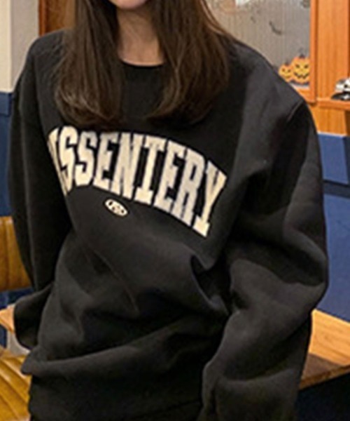 SallyLunn(サリーラン)の「文字ロゴゆったりスウェット(スウェット・レディース・グレー/ホワイト・MEDIUM/LARGE)」の4枚目の写真