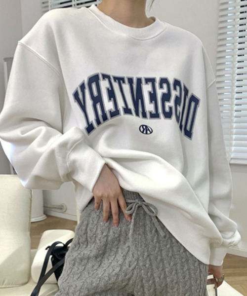 SallyLunn(サリーラン)の「文字ロゴゆったりスウェット(スウェット・レディース・グレー/ホワイト・MEDIUM/LARGE)」の8枚目の写真