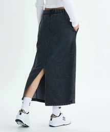 25 WS HIDDEN FLEECE /DCウエストゴム裏起毛フリースタイトロングスカート