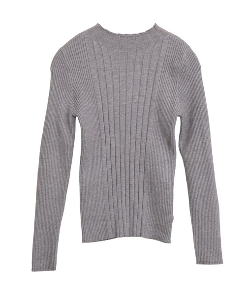 libelle more（リベル モア）の「【洗濯機で洗える】ランダムリブボトルネックニットプルオーバー（ニット/セーター・レディース・レッド/ピンク/オフホワイト/杢グレー/ブラック・M/L）」の11枚目の写真