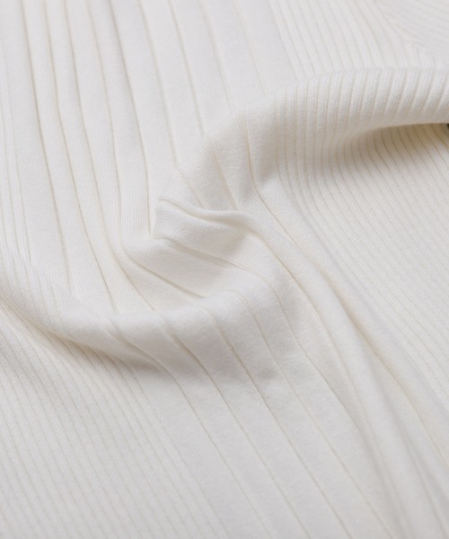 libelle more（リベル モア）の「【洗濯機で洗える】ランダムリブボトルネックニットプルオーバー（ニット/セーター・レディース・レッド/ピンク/オフホワイト/杢グレー/ブラック・M/L）」の13枚目の写真