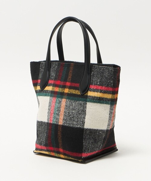 green label relaxing（グリーンレーベルリラクシング）の「2WAY クロスチェック トートバッグ（トートバッグ・レディース・レッド/ライム/ロイヤルブルー/コバルトブルー・FREE）」の13枚目の写真