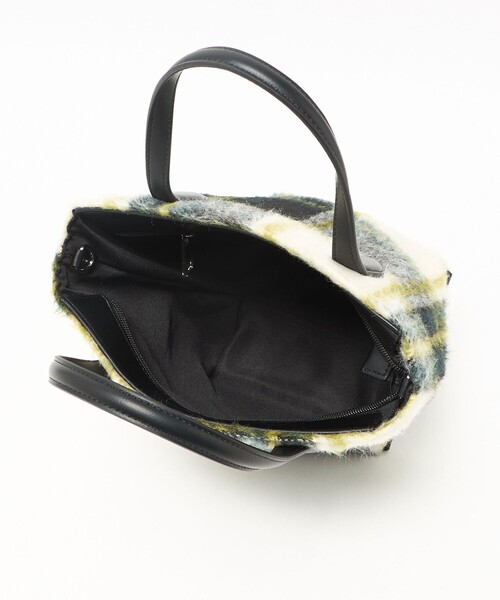 green label relaxing（グリーンレーベルリラクシング）の「2WAY クロスチェック トートバッグ（トートバッグ・レディース・レッド/ライム/ロイヤルブルー/コバルトブルー・FREE）」の6枚目の写真