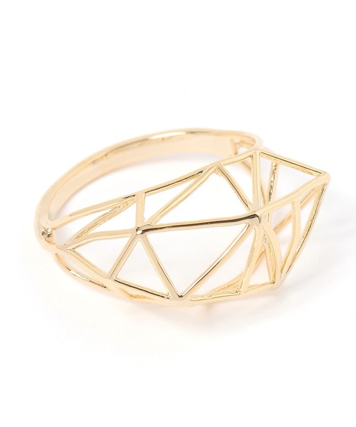 studio CLIP（スタディオクリップ）の「【daily CLIP】ジオメトリーモチーフリング（リング・レディース・ブラック/その他1/その他2・FREE）」の6枚目の写真