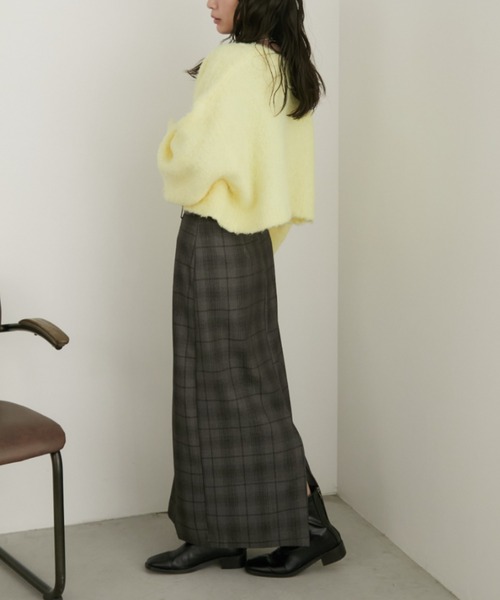 Aunt Marie's(アントマリーズ)の「グレンチェックナロースカート(スカート・レディース・ブラウン/グレー・LARGE/MEDIUM)」の21枚目の写真