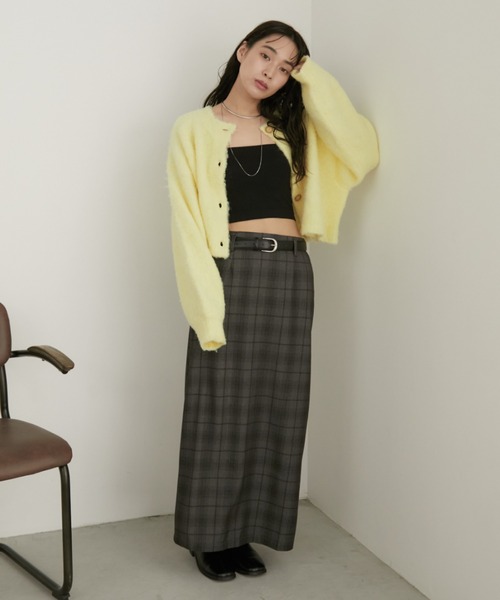 Aunt Marie's(アントマリーズ)の「グレンチェックナロースカート(スカート・レディース・ブラウン/グレー・LARGE/MEDIUM)」の20枚目の写真