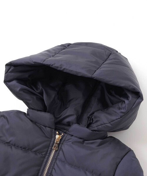Tartine et Chocolat（タルティーヌエショコラ）の「スカラップタフタフード付きダウンコート(100~140cm)（ダウンジャケット/コート・キッズ・ネイビー・120cm/110cm/130cm/140cm/100cm）」の6枚目の写真