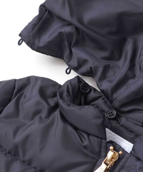 Tartine et Chocolat（タルティーヌエショコラ）の「スカラップタフタフード付きダウンコート(100~140cm)（ダウンジャケット/コート・キッズ・ネイビー・120cm/110cm/130cm/140cm/100cm）」の7枚目の写真