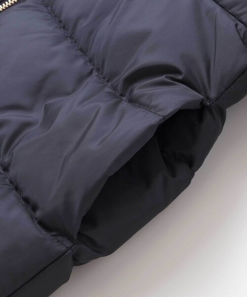 Tartine et Chocolat（タルティーヌエショコラ）の「スカラップタフタフード付きダウンコート(100~140cm)（ダウンジャケット/コート・キッズ・ネイビー・120cm/110cm/130cm/140cm/100cm）」の10枚目の写真