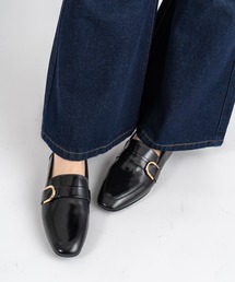 未使用級✨ ファビオルスコーニ ブラック レザー パンプス 本革 ラウンドトゥ FABIO RUSCONI パンプス 「FABIO RUSCONI/ファビオルスコーニ