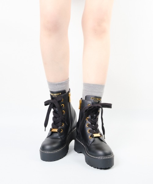 STEVE MADDEN(スティーブマデン)の「プラットフォームレースアップブーツ/S.MADDEN GATEKEEPER-VA(ブーツ・レディース・ブラック・24.5cm/24.0cm/23.5-24/23.5cm/23.0cm/22.5cm)」の4枚目の写真