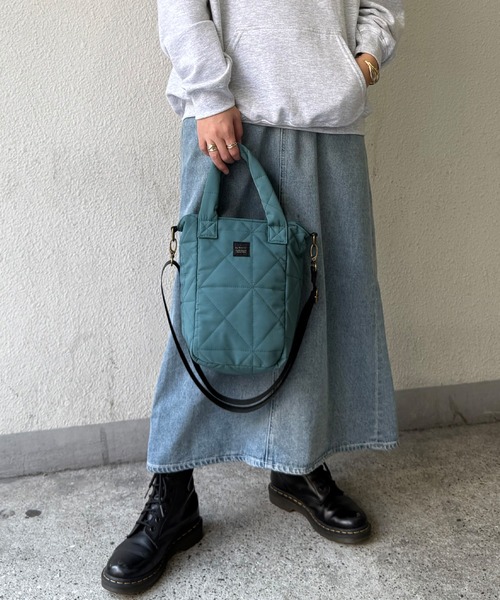 LBC（エルビーシー）の「キルト2WAYショルダーバッグ（ショルダーバッグ・レディース・ブラック/セージグリーン/シルバー・FREE）」の3枚目の写真