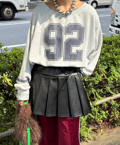 CIAOPANIC（チャオパニック）の「レザープリーツラップミニスカート（スカート・レディース・ブラック/ブラウン・FREE）」の7枚目の写真