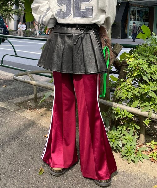 CIAOPANIC（チャオパニック）の「レザープリーツラップミニスカート（スカート・レディース・ブラック/ブラウン・FREE）」の8枚目の写真