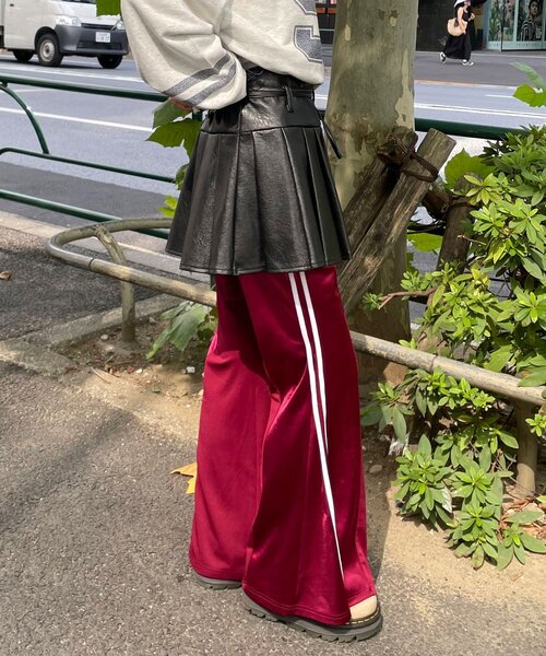 CIAOPANIC（チャオパニック）の「レザープリーツラップミニスカート（スカート・レディース・ブラック/ブラウン・FREE）」の6枚目の写真