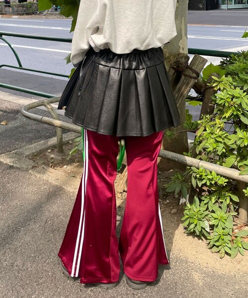 CIAOPANIC（チャオパニック）の「レザープリーツラップミニスカート（スカート・レディース・ブラック/ブラウン・FREE）」の10枚目の写真