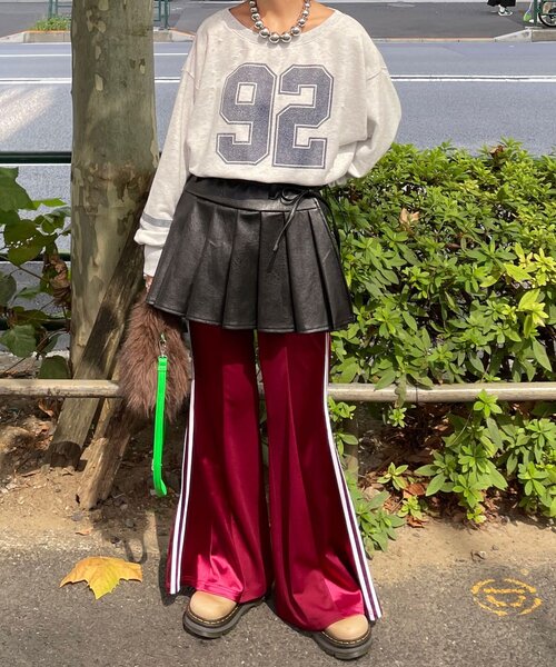 CIAOPANIC（チャオパニック）の「レザープリーツラップミニスカート（スカート・レディース・ブラック/ブラウン・FREE）」の11枚目の写真