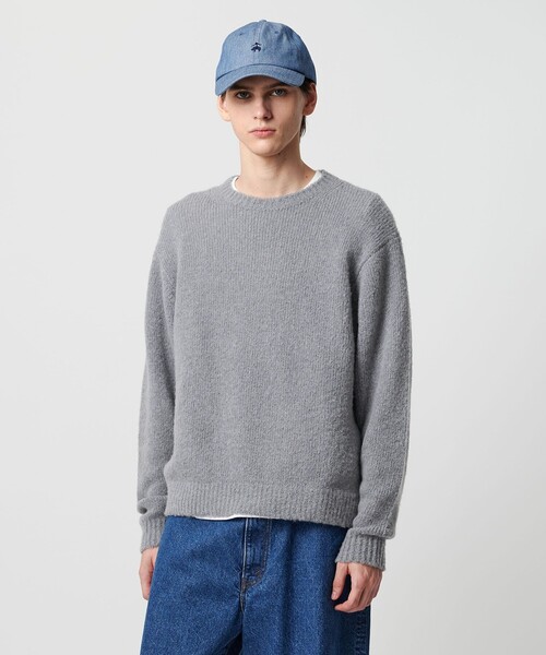UNITED ARROWS & SONS(ユナイテッドアローズアンドサンズ)の「<UNITED ARROWS & SONS> ALPC/WL C/N SWEATER/ニット(ニット/セーター・メンズ・グレー系/ピンク/ダークブラウン・M/L/XL)」の2枚目の写真